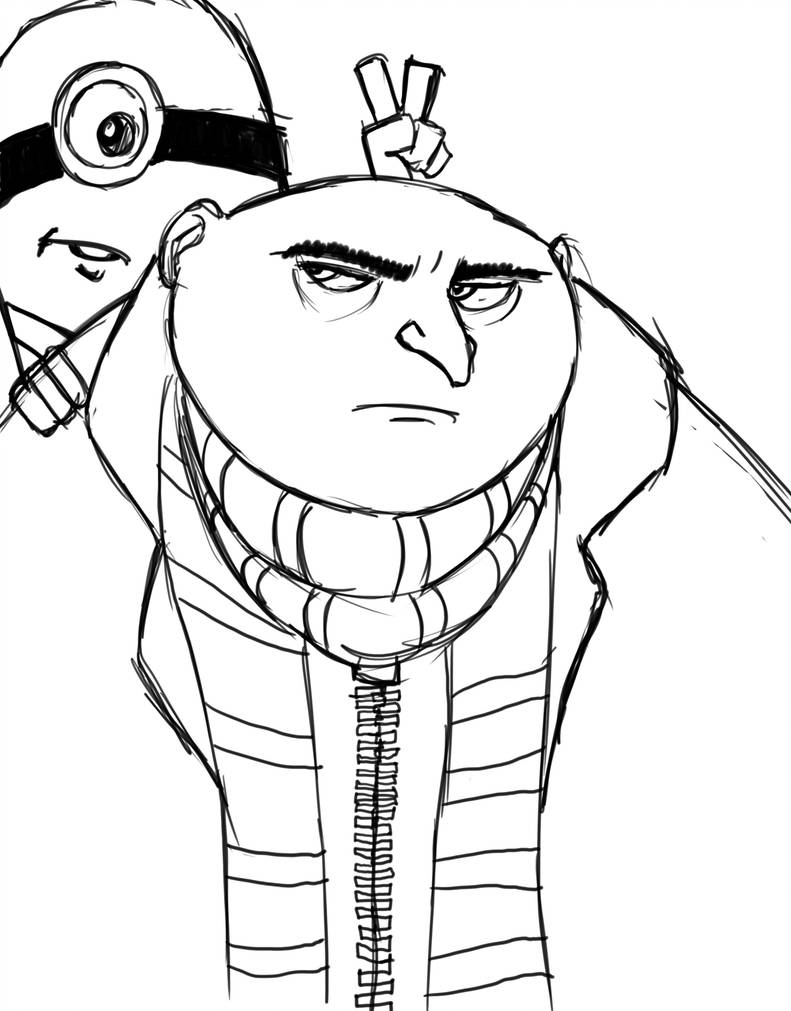 791x1011 despicable me career day drawing - Despicable Me Drawing