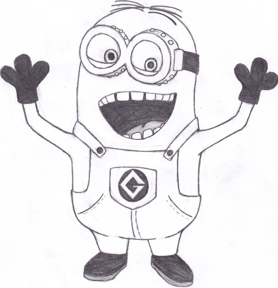 900x933 Despicable Me Coloring Pages - Despicable Me Drawing