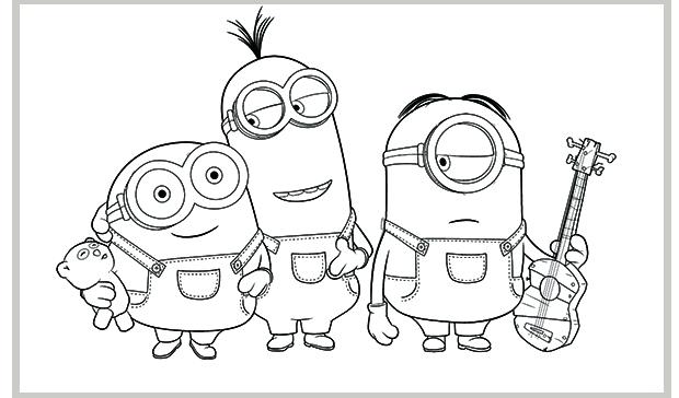 620x364 Despicable Me Unicorn Coloring Pages Minions Printable Of Pri - Despicable Me Unicorn Drawing