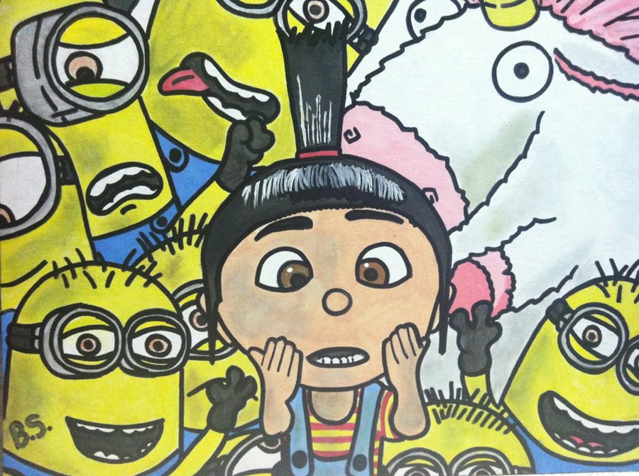 900x671 Despicable Me Unicorn Drawing Easy - Despicable Me Unicorn Drawing