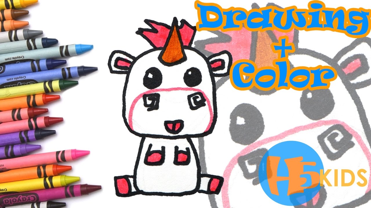 1280x720 How To Draw Fluffy - Despicable Me Unicorn Drawing
