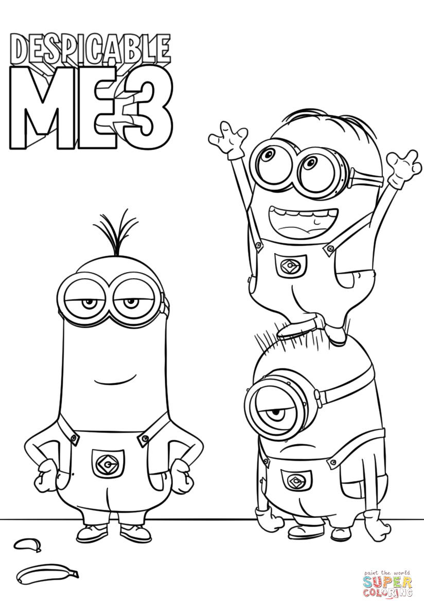 824x1186 Despicable Me Coloring Pages - Despicable Me Unicorn Drawing