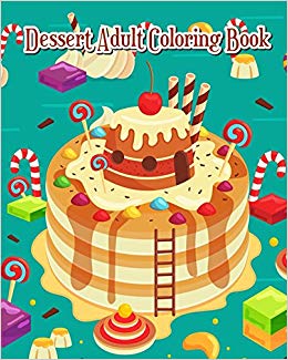 260x325 dessert adult coloring book a gorgeous coloring book with fun - Dessert Drawings