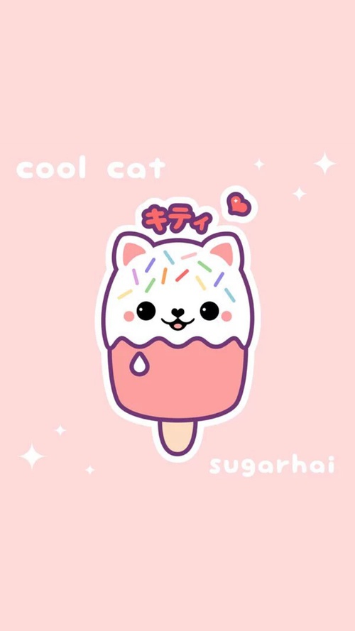 500x889 Animals, Art, Background, Beautiful, Beauty, Cartoon, Cat, Cute - Dessert Drawings