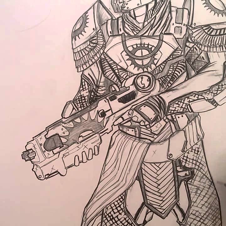 720x720 destiny the taken king trials of osiris titan drawing part - Destiny Drawing
