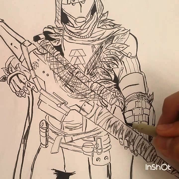 720x720 destiny the taken king hunter drawing - Destiny Drawing