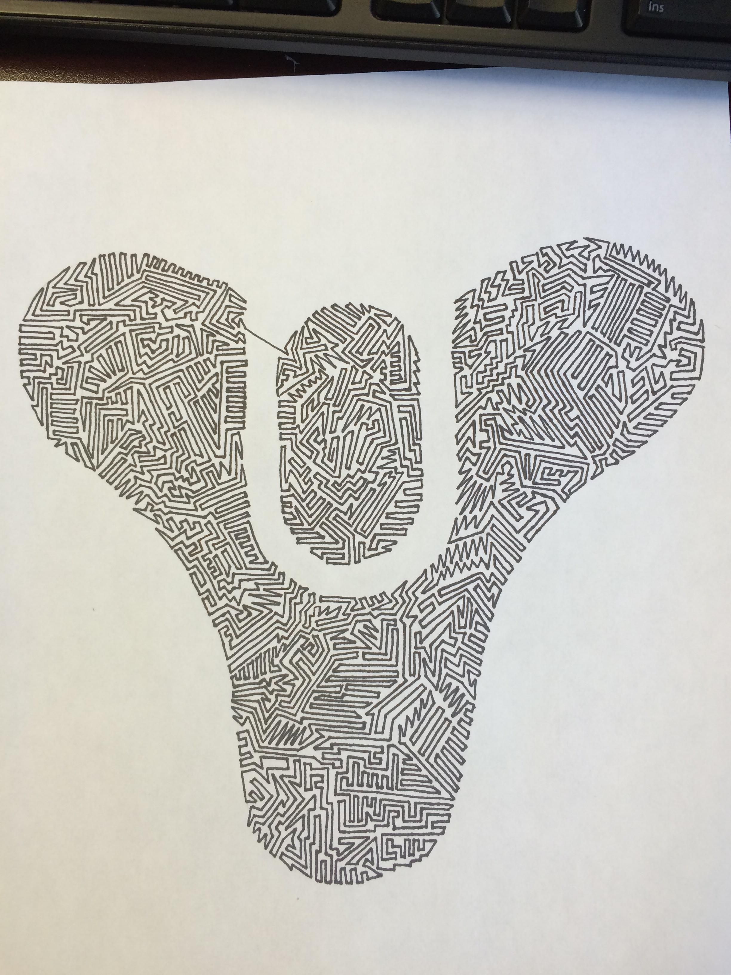 2448x3264 one of my single line drawings icon from the game destiny - Destiny Drawing
