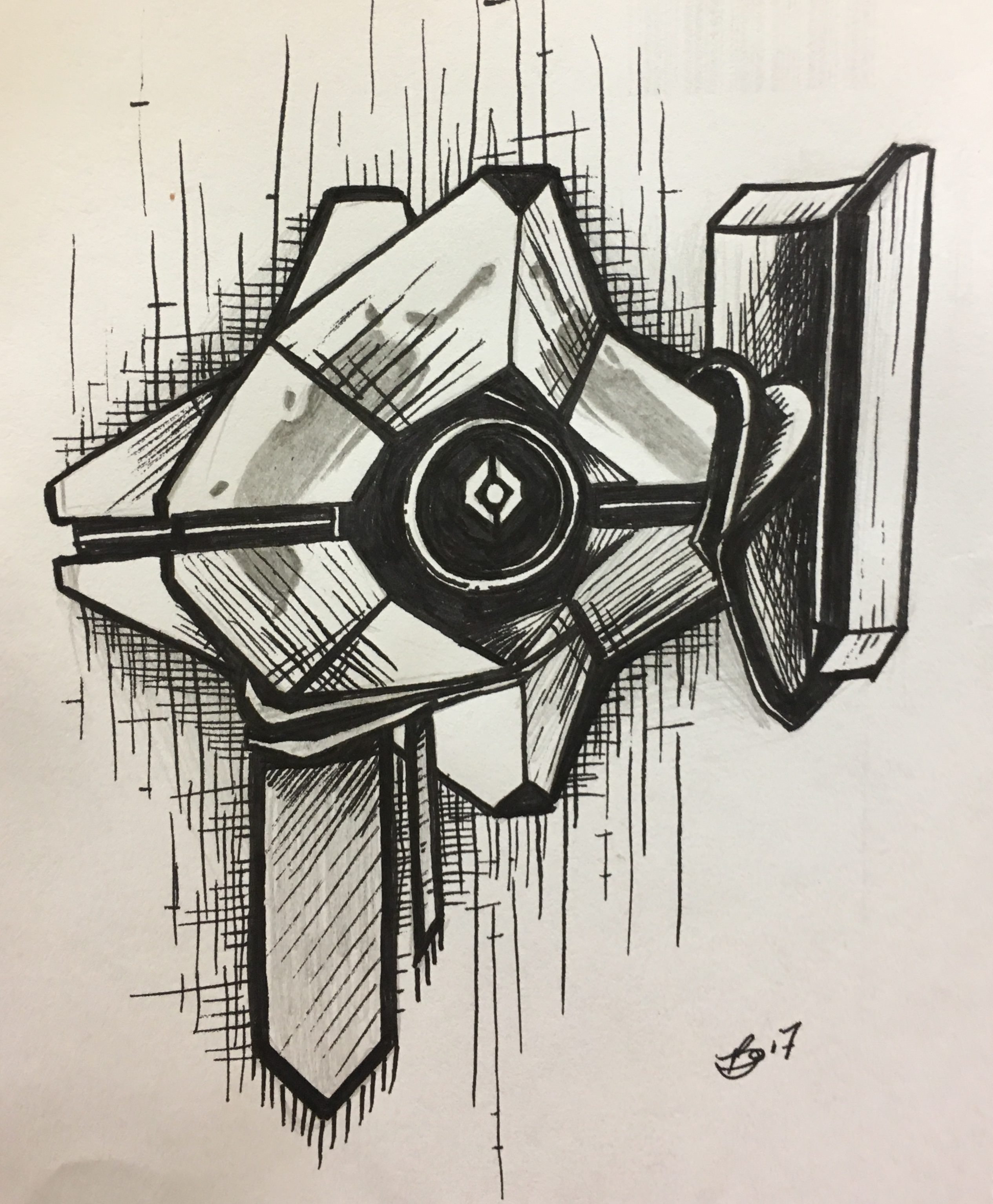 - Destiny Ghost Drawing. 