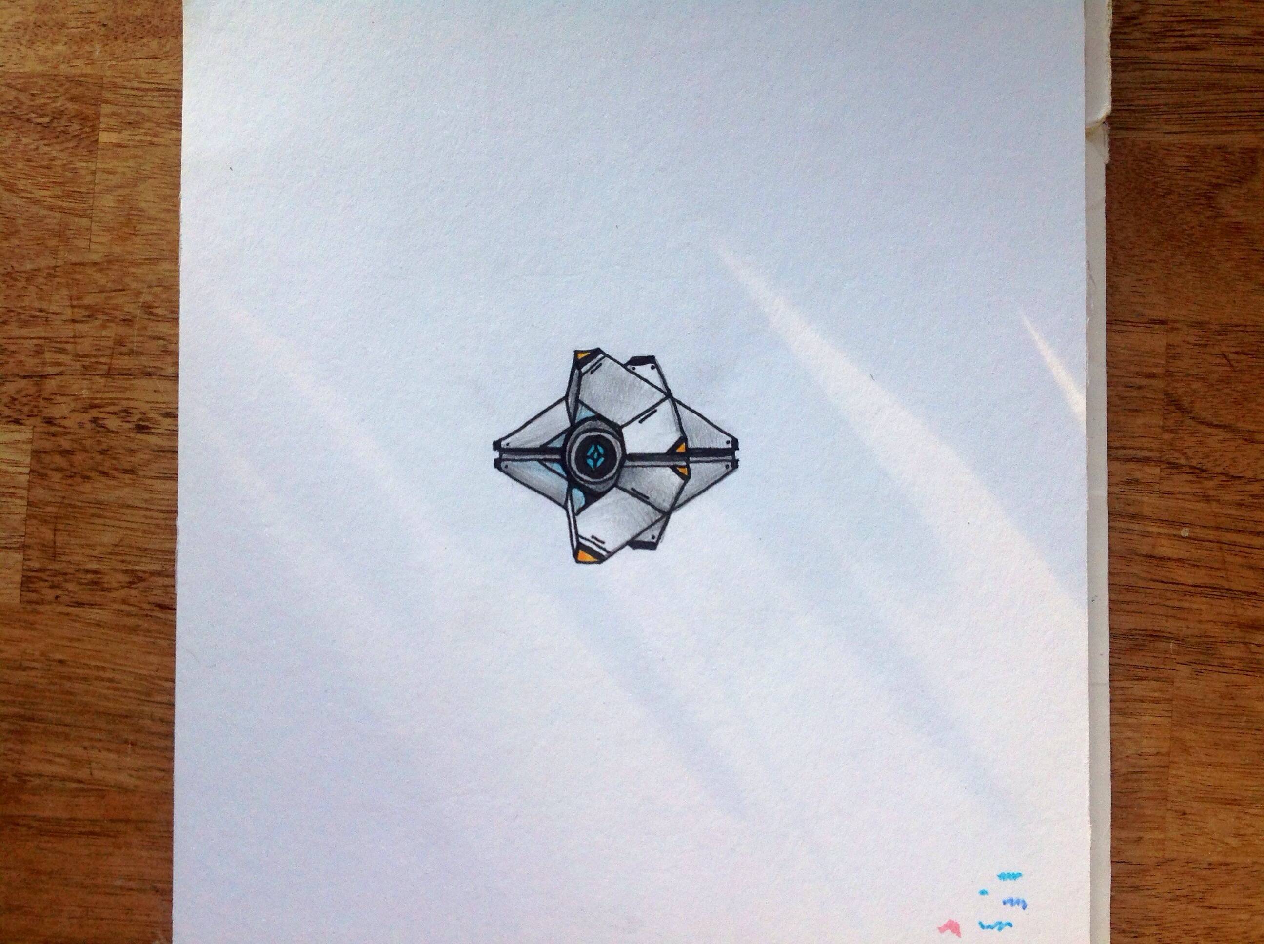 2592x1936 My Attempt - Destiny Ghost Drawing