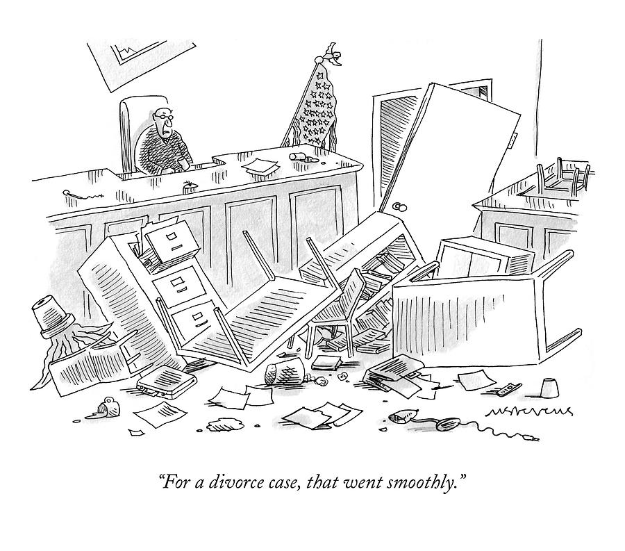 900x793 judge sits at the head of a destroyed courtroom drawing - Destroyed House Drawing