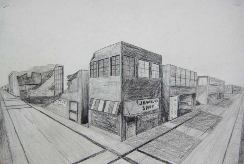 800x536 week pin shows good linear perspective and it is even - Destroyed House Drawing