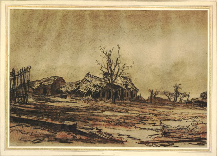 750x542 British Museum - Destroyed House Drawing