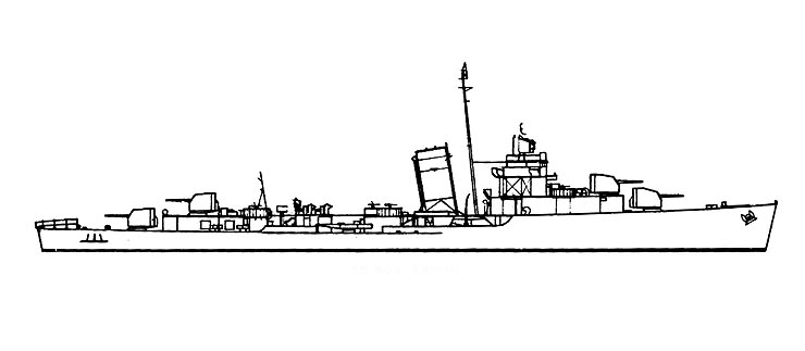 740x323 filebenham class destroyer recognition drawing - Destroyer Drawing