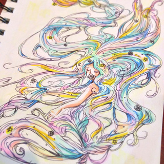 320x320 Pastel Colors A Work In Progress - Detailed Anime Drawings