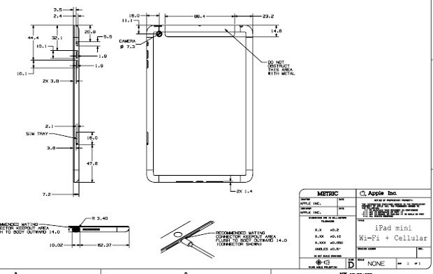 620x393 apple shares detailed design drawings of ipad mini - Detailed Design Drawings