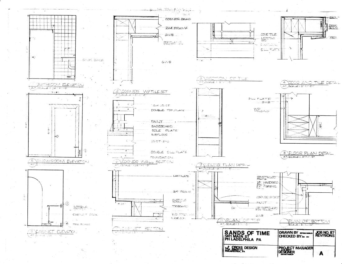 1100x851 Detail Drawing Peter Strong Interior Design - Detailed Design Drawings