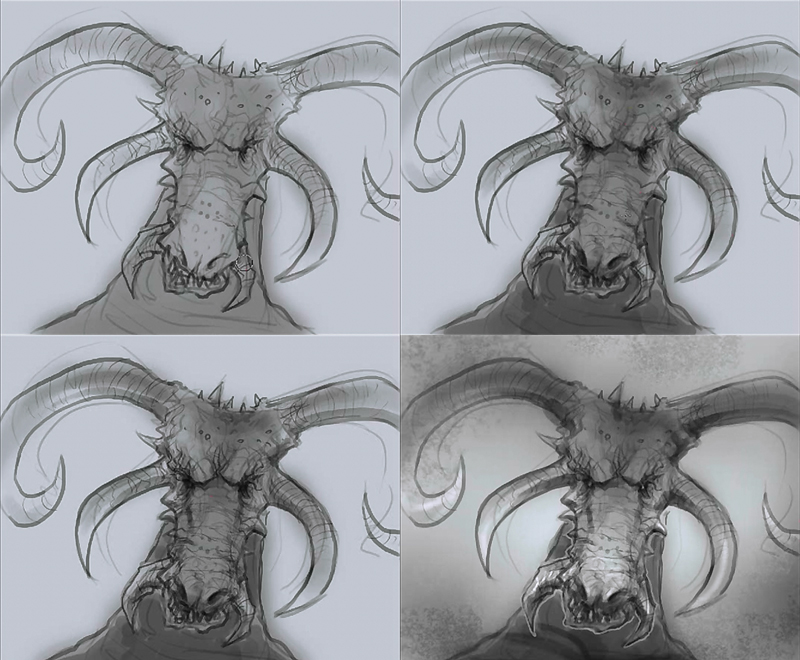 800x660 How To Draw Dragon Head - Detailed Dragon Drawing