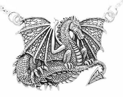408x324 sterling silver courtney davis detailed spirit winged - Detailed Dragon Drawing