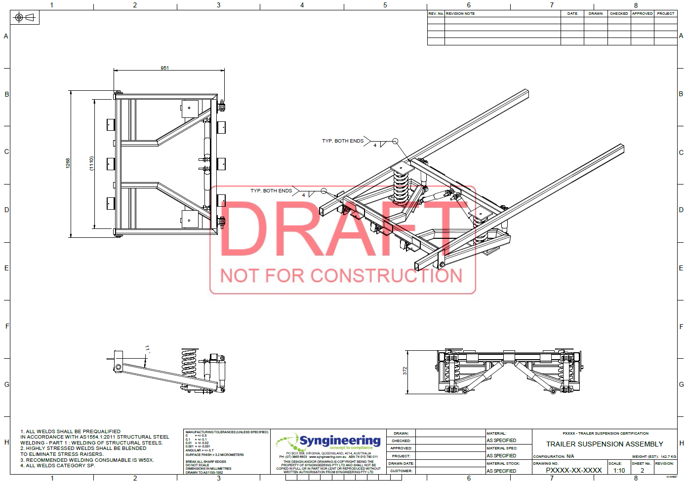 1391x981 As Syngineering Projects - Detailed Drawing Engineering