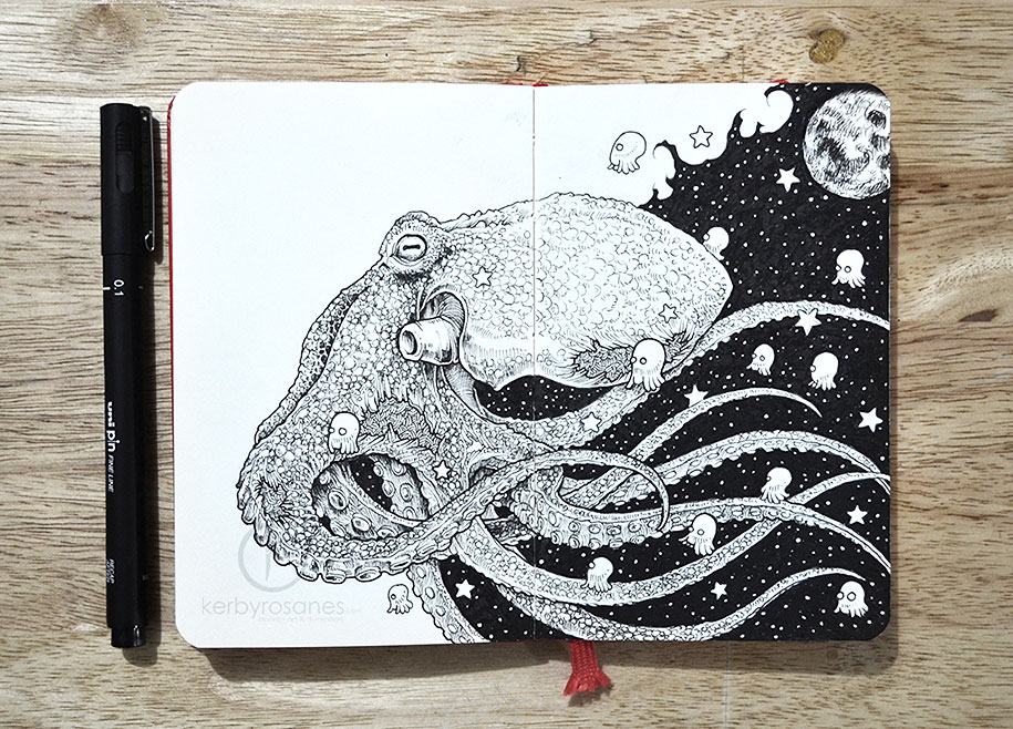 915x658 New Impressively Detailed Doodles - Detailed Drawings