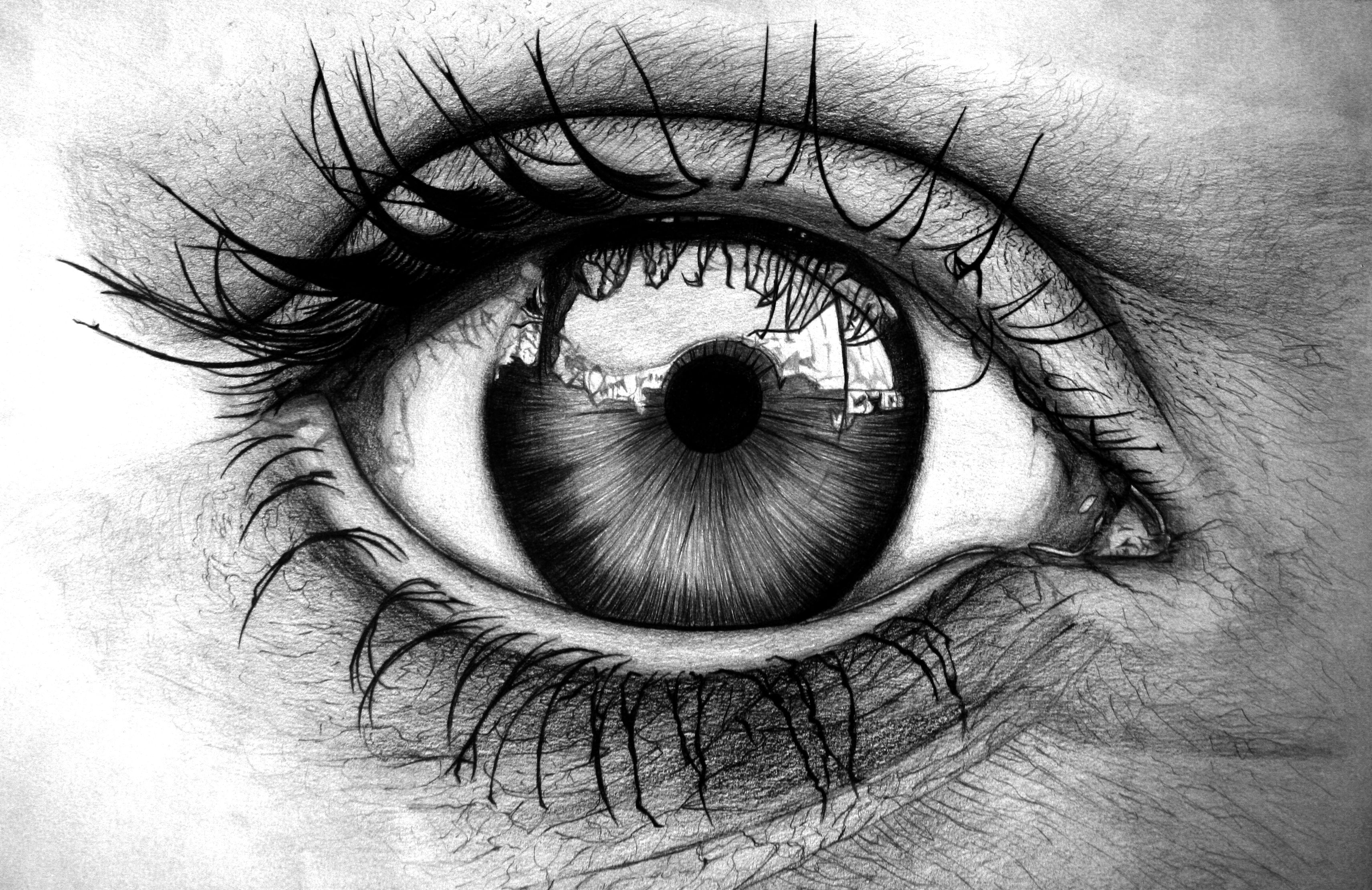 3424x2220 Detailed Eye Nifty - Detailed Eye Drawing