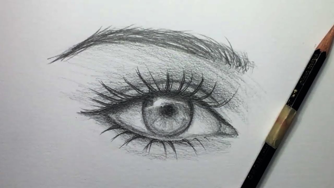 Detailed Eye Drawing at PaintingValley.com | Explore collection of ...