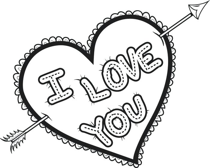 700x560 Detailed Heart Coloring Pages Great Free Clipart, Silhouette - Detailed Heart Drawing