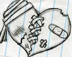 236x187 Pretty Broken Hearts Drawings Free Download Cool Ltbgtbroken Hearts - Detailed Heart Drawing