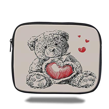 425x425 iprint ipad bag,doodle,detailed teddy bear drawing - Detailed Heart Drawing