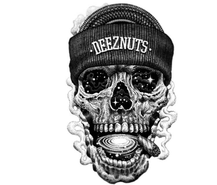 750x640 Deeznuts Space Skull Drawing - Detailed Skull Drawing
