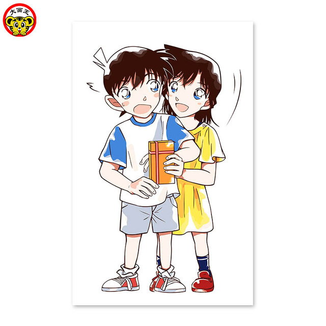 640x640 little boy and little girl detective conan digital painting diy - Detective Drawing