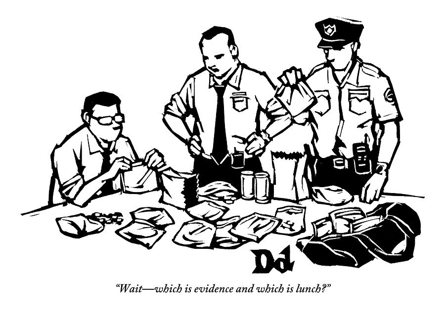 900x638 police detectives search through a table drawing - Detective Drawing