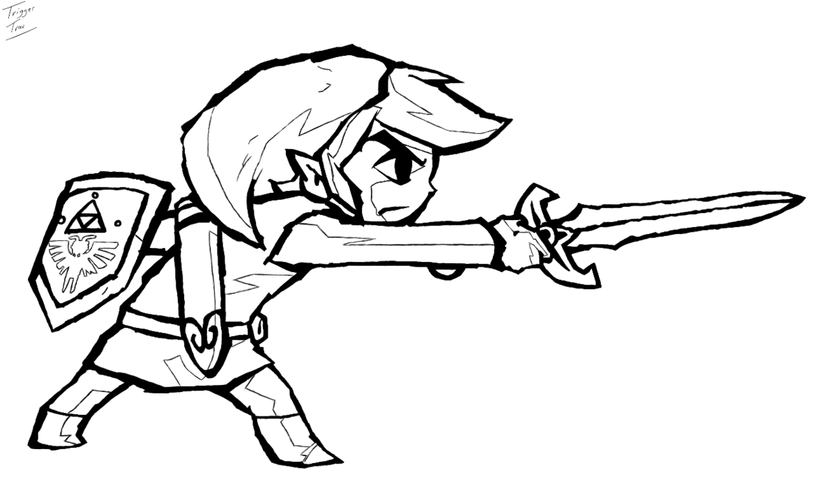 1166x685 the legend of zelda link's determination - Determination Drawing