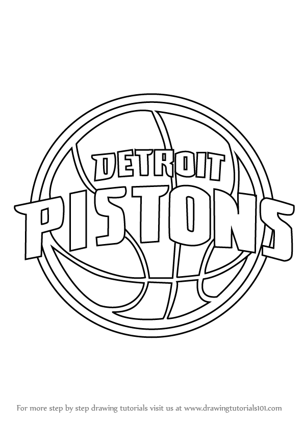 596x842 learn how to draw detroit pistons logo - Detroit Drawing