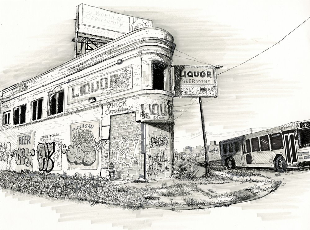 1000x743 Lettersanddrawings - Detroit Drawing