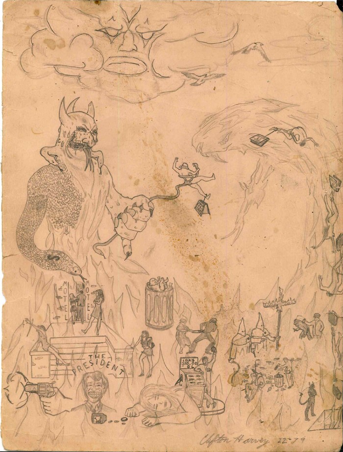 700x922 trip out on these satanic drawings found in an abandoned detroit - Detroit Drawing