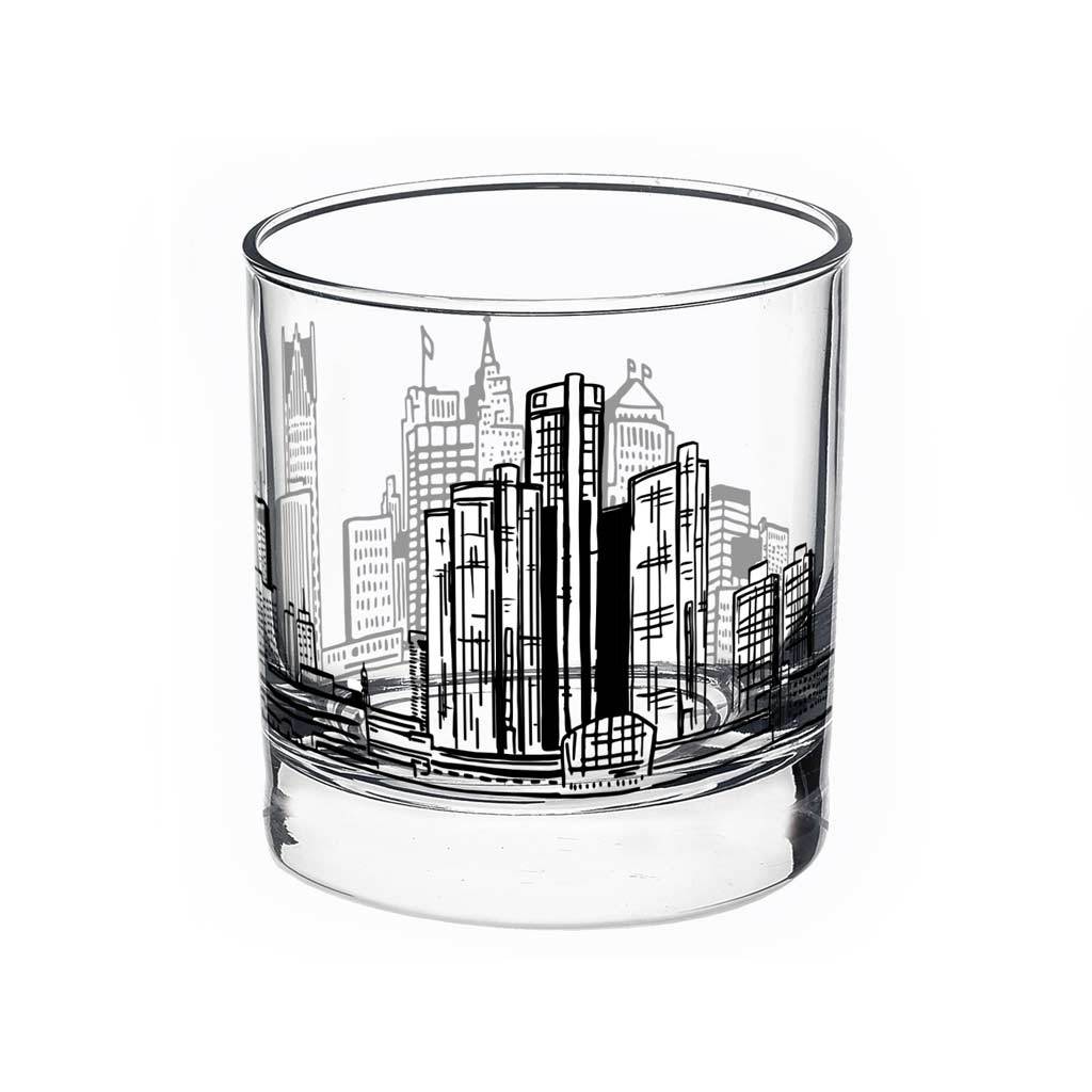 1024x1024 Detroit Skyline Rocks Glass City Bird - Detroit Skyline Drawing