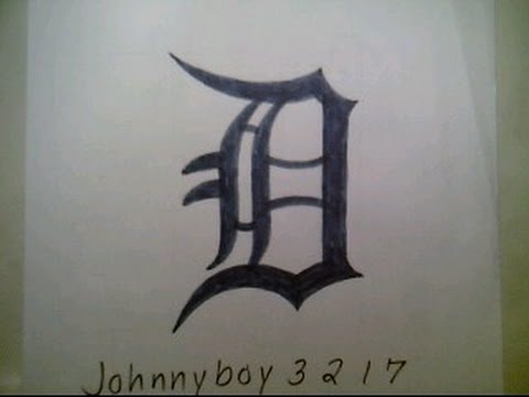 480x360 how to draw the detroit tigers logo - Detroit Tigers Drawing
