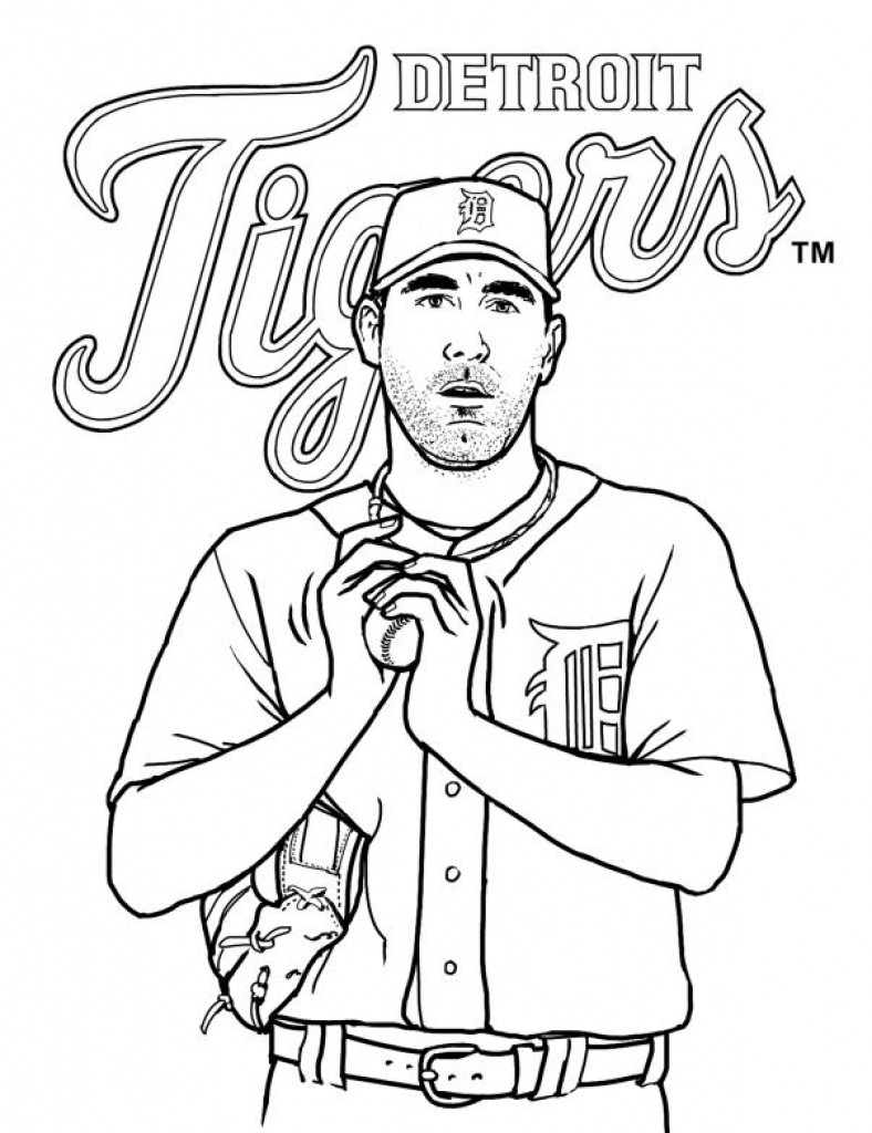 788x1024 perfect detroit tigers coloring pages design - Detroit Tigers Drawing