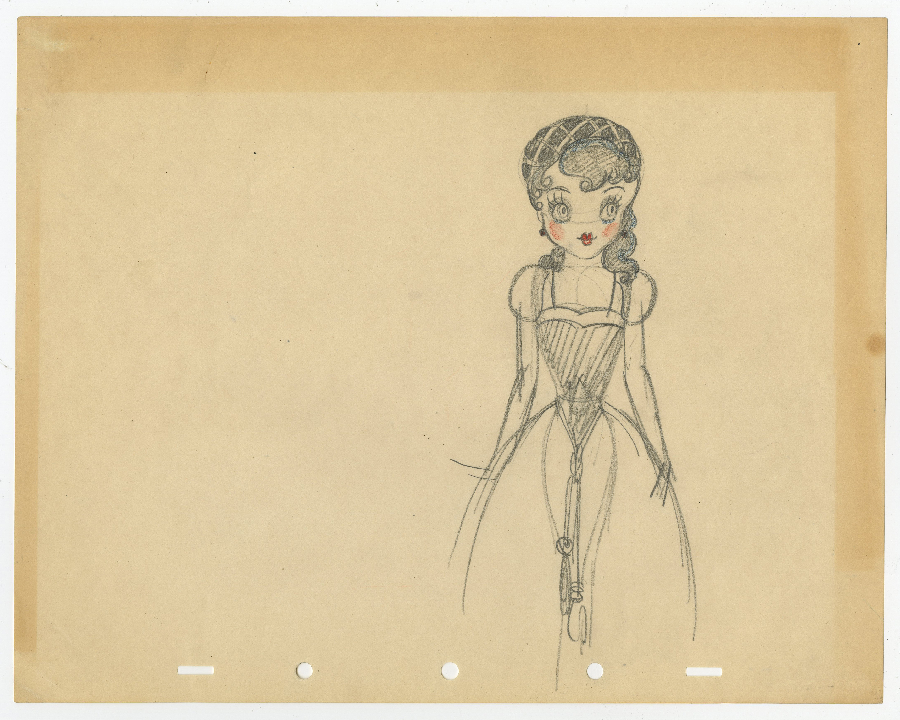 900x720 snow white early development drawing - Development Drawing