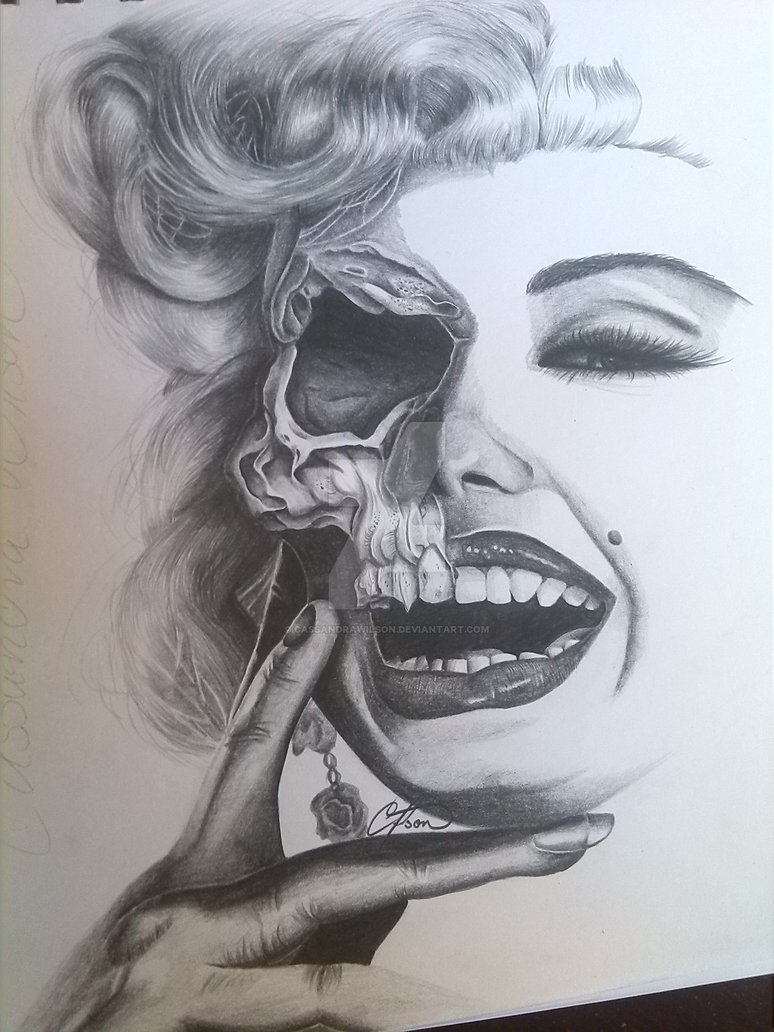 774x1032 Dark Marilyn Monroe - Deviantart Drawings