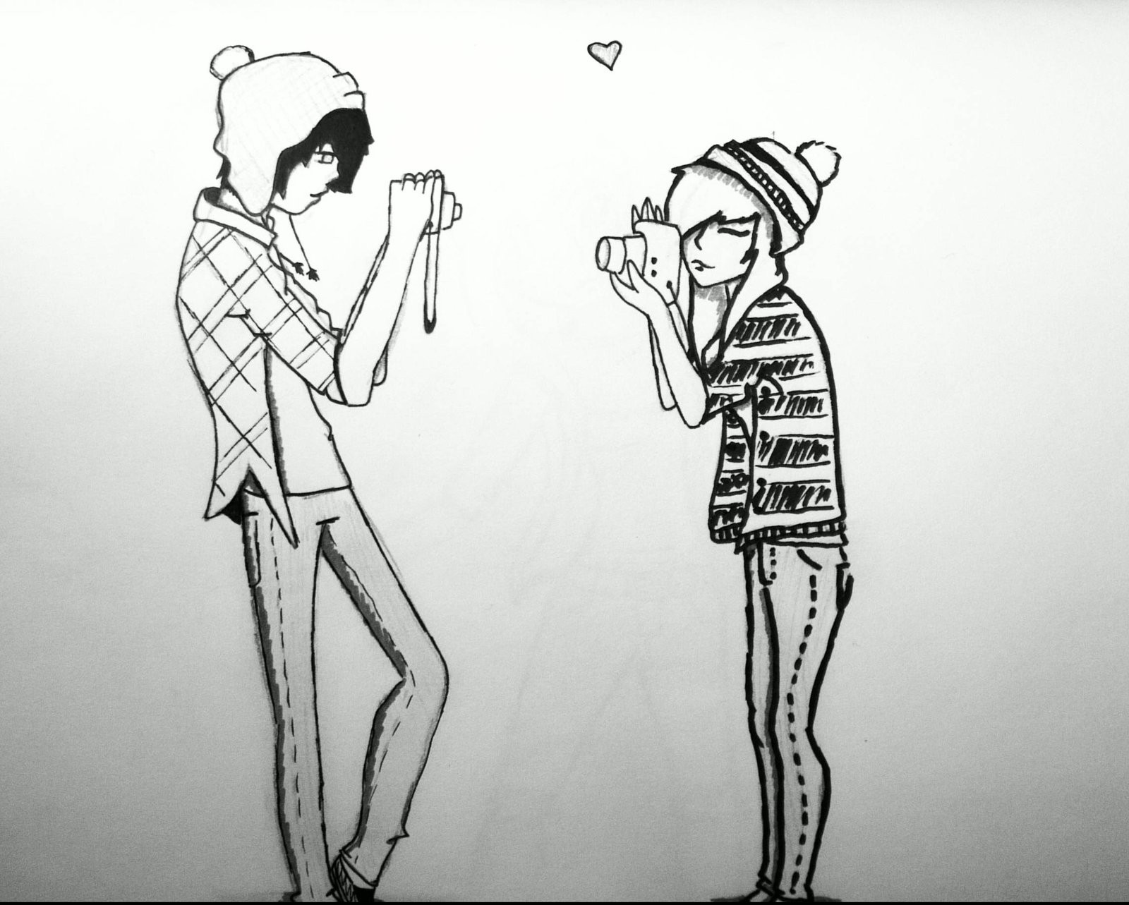 1600x1283 Cute Easy Drawings Of Couples Cute Scene Drawings Scene Emo - Deviantart Drawings