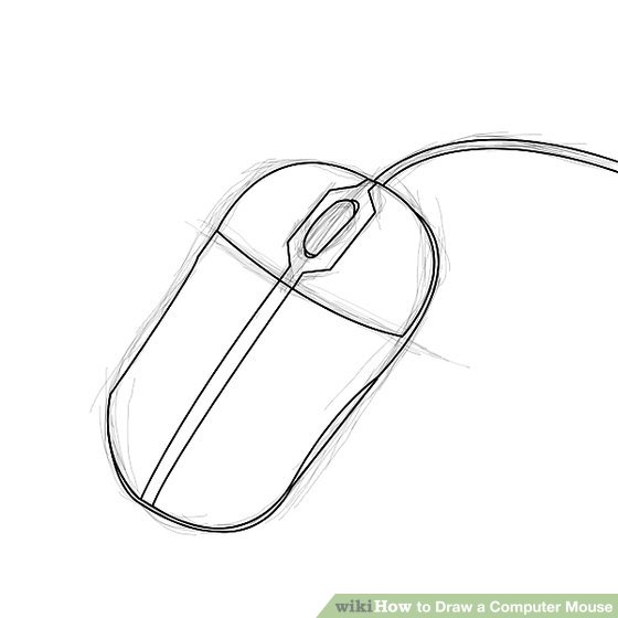 560x560 how to draw a computer mouse steps - Device Drawing