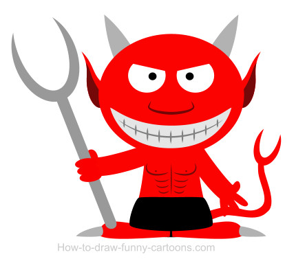 430x377 Drawing A Devil Cartoon - Devil Cartoon Drawing