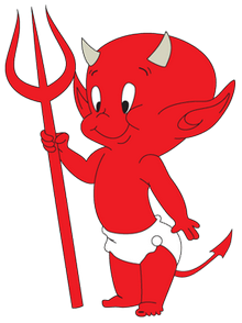 220x294 Hot Stuff The Little Devil - Devil Cartoon Drawing