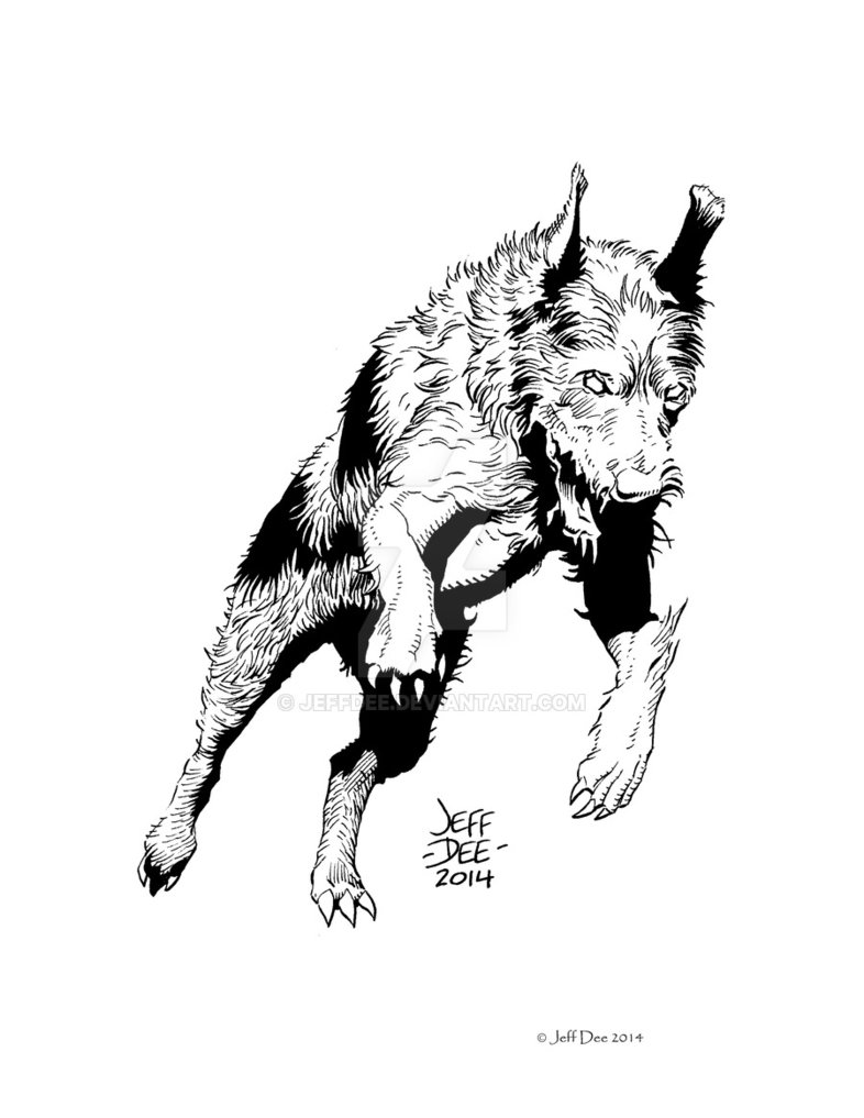 786x1017 Devil Dog - Devil Dog Drawings