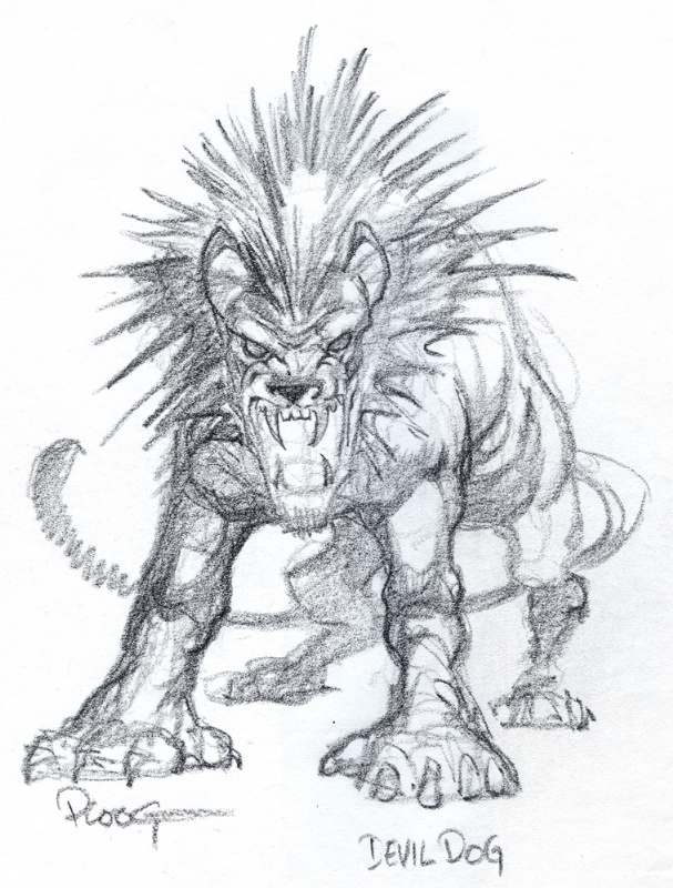 607x800 Mike Ploog Devil Dog, In Ray Weisfeld's Stuff I Found Comic Art - Devil Dog Drawings