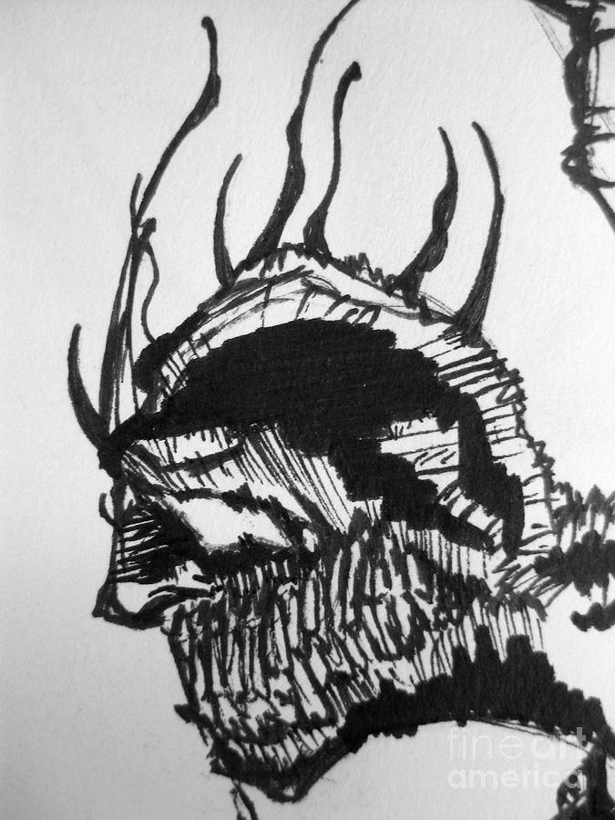 675x900 Devil Sketch Drawing - Devil Drawing