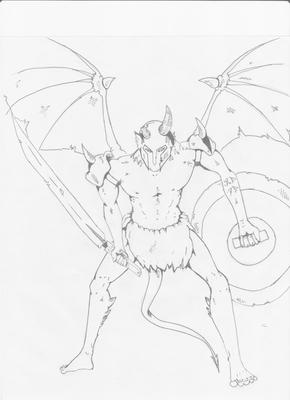 290x400 My First Devil Drawing Post - Devil Drawing