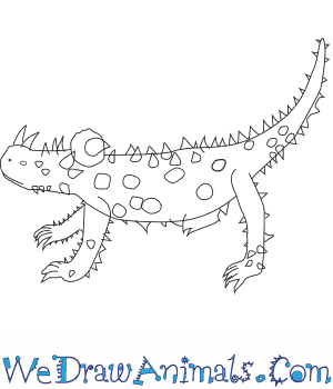 300x350 how to draw a thorny devil - Devil Drawing Images